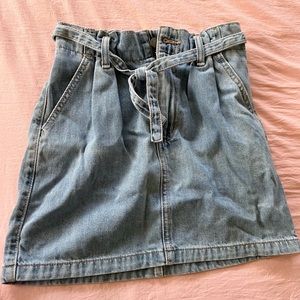 hollister jean skirt